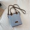 Simple Urban Style Pu Water Bucket Handbag With Detailing For Daily Wear