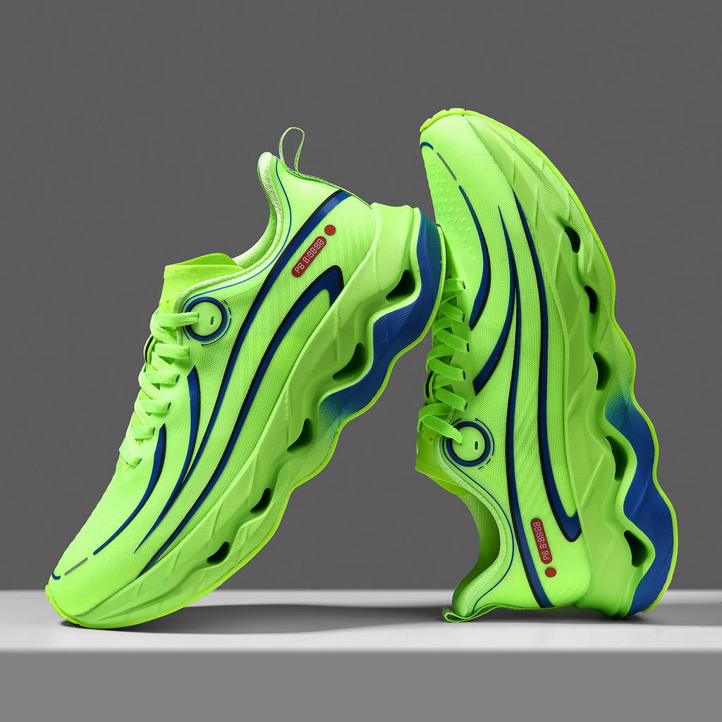Men Race Training Walking Casual Comfortable Athletic Fashion Trainer  Outdoor Breathable Cushioning Anti Slip Running Shoes