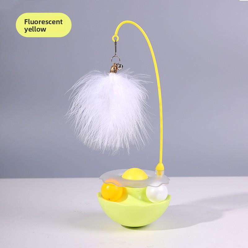 Untoppleable Cat Toys, Self-entertainment, Detachable and Washable Cat Toys, Feather Bells, Catnip Balls, Pet Supplies