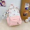 Schoolbag College Wind Junior High School Student Dachshund Dog Backpack Outdoor Travel Girl Backpack Contrasting Color Fashion Travel Bag