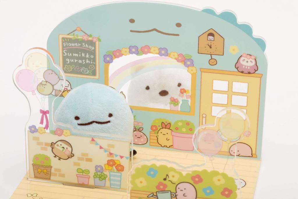San-X Sumikkogurashi Sumikkogurashi Collection Work Play Series Scene Acrylic Stand Florist FR72601