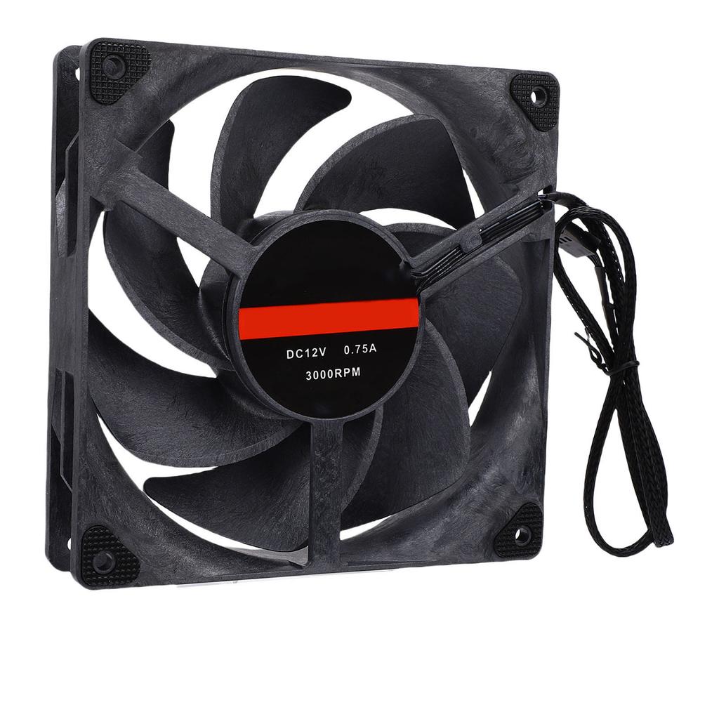 PC-Lüfter Computer 140mm Gehäuse CPU 4 Pin PWM 3000RPM Kühlung Leise Geräuscharm mit Doppellager 8 Schrauben
