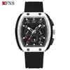 Oufanni Sportive Quartz Chronograph: Stylish Tonneau Men's Watch for Students with Multifunctional Design