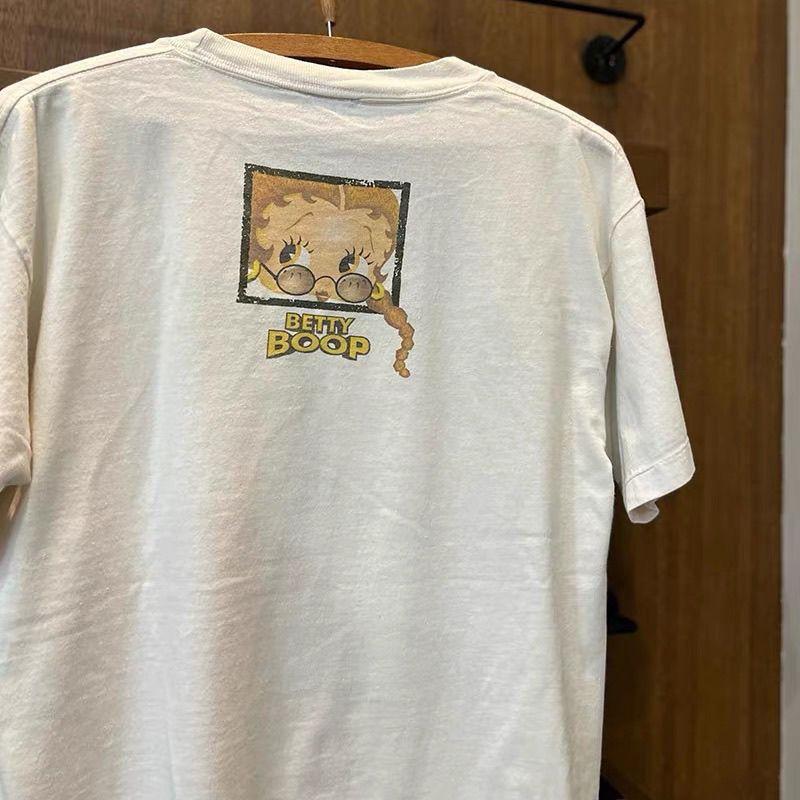 Betty Boop Betty Lady Puppe Cityboy Cartoon Anime Locker Retro Kurzarm Herren und Damen Street 2025 Sommermode Neues T-Shirt