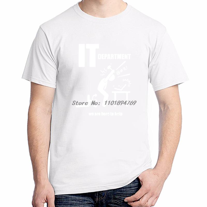 It Departunisextt Help Humour Funny Shirts Graphic Tee Tops Tshirt New Arrival Goods New Shirts And Tshirts Unisexs Cotton Tshirt