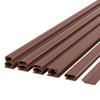 6M Silicone Rubber Sealing Strip Crash 10MMX6/8/10/12MM Soundproof Door Thong Strip Security Door Window Sealed Slot Type Decor