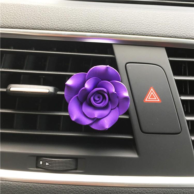 Car Perfume Clip Flower Air Outlet Car Air Freshener Peach Blossom Aroma Diffuser Car Decoration Accessories Fresh Air