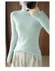TIFICY Women's Fashion Casual Fall Winter Solid Color Print Long Sleeve High Neck Tops Women's Clothing Woolen Knitwear Sweaters