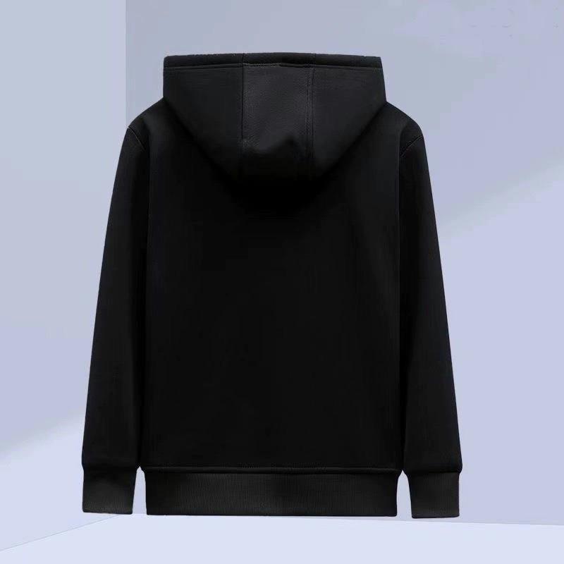 Men's Winter Fashion: Thick Plush Lambskin Coat, Loose Pants, and Warm Sweater Set