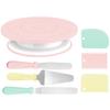 FAIS DU Macaron Cake Turntable Set with Cream Nozzles Scrapers Upgraded Revolving Cake Stand Tools for Baking Pastry Decorations