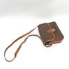 CELINE Macadam Crossbody Shoulder Bag PVC/Leather Brown/GoldHardware