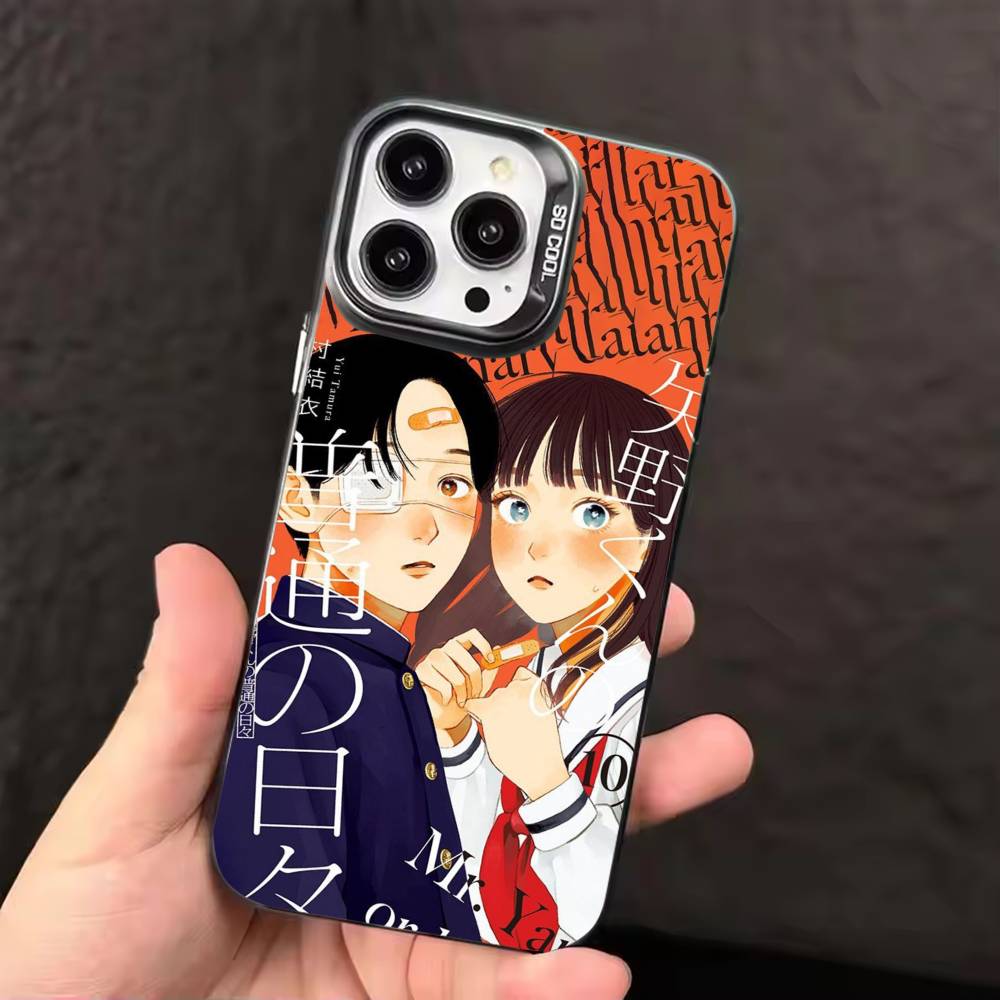 

Anime Yano-kun s Ordinary Days Phone Case For iPhone 17 16 15 14 13 12 11 Pro Max Plus Silver candy Matte Cover iPhone17