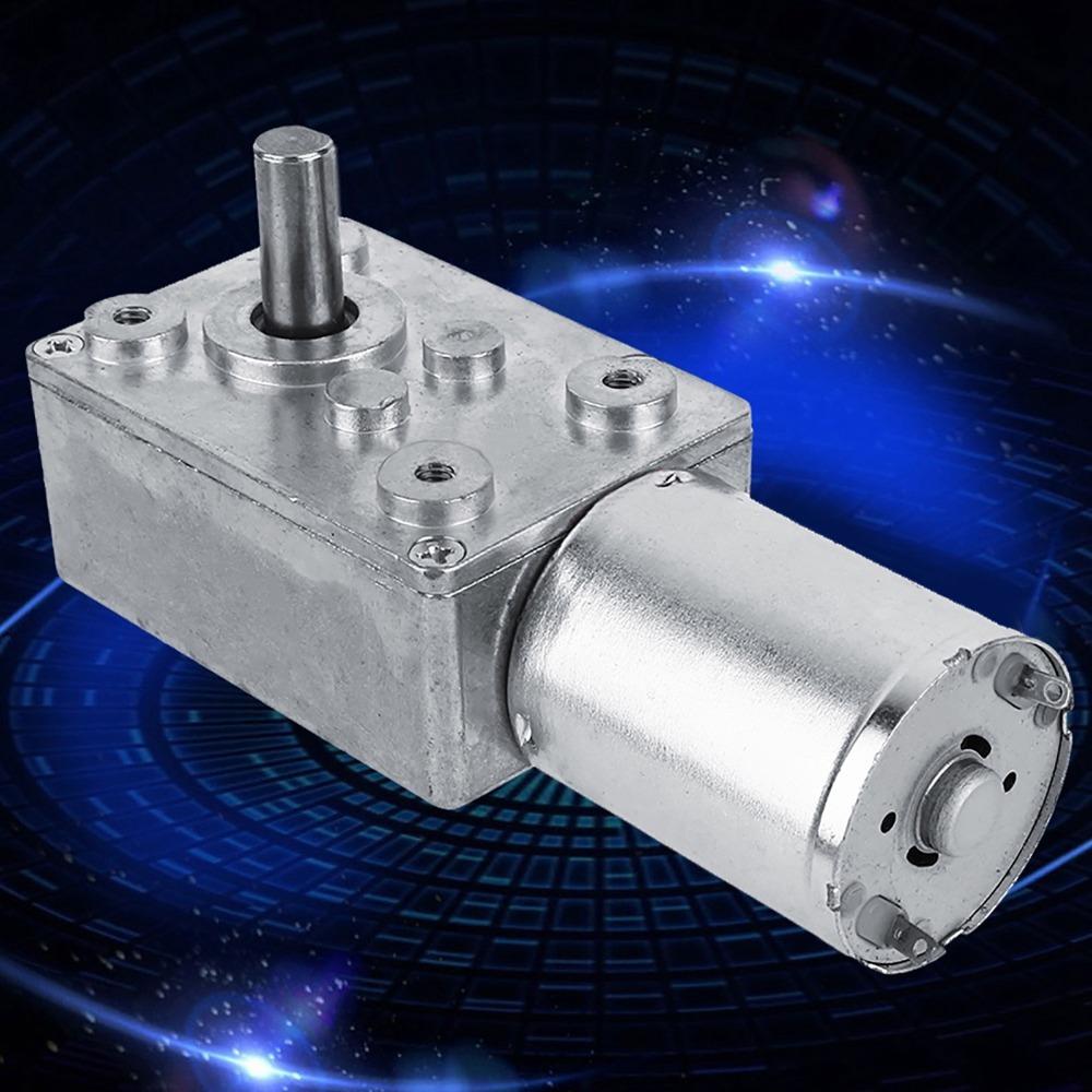 DC 12V Worm Gear Motor 62RPM 6RPM 20RPM Geared Motor Universal Electric Motor Industrial Machinery