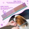 SANGELAR Pet Grooming Scissors Set,Includes Straight, Curved, and Thinning Shears, 20%-55% Fur Thinning, Available In Round Tip Options