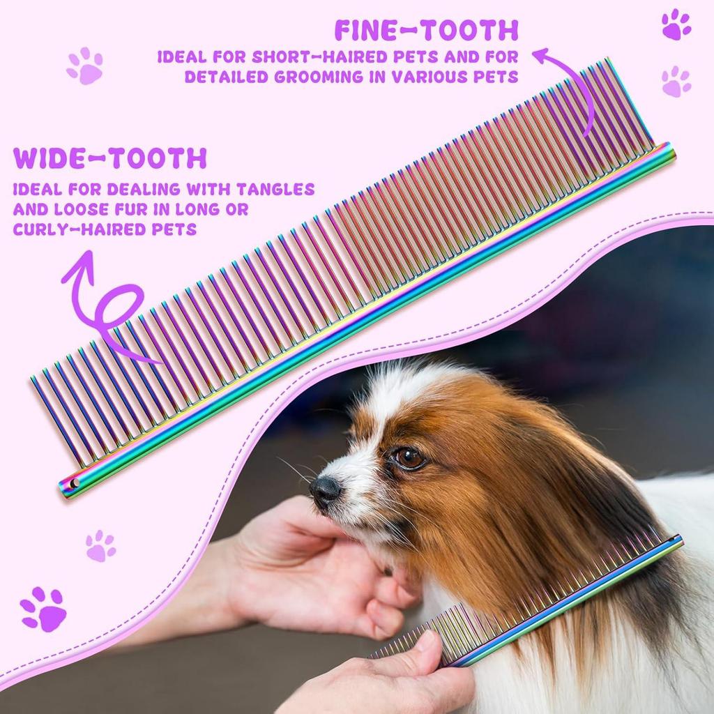 SANGELAR Pet Grooming Scissors Set,Includes Straight, Curved, and Thinning Shears, 20%-55% Fur Thinning, Available In Round Tip Options