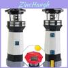 Farol Rotativo Decorativo de Resina Alimentado por Energia Solar Deslumbrante Para Jardins Exteriores