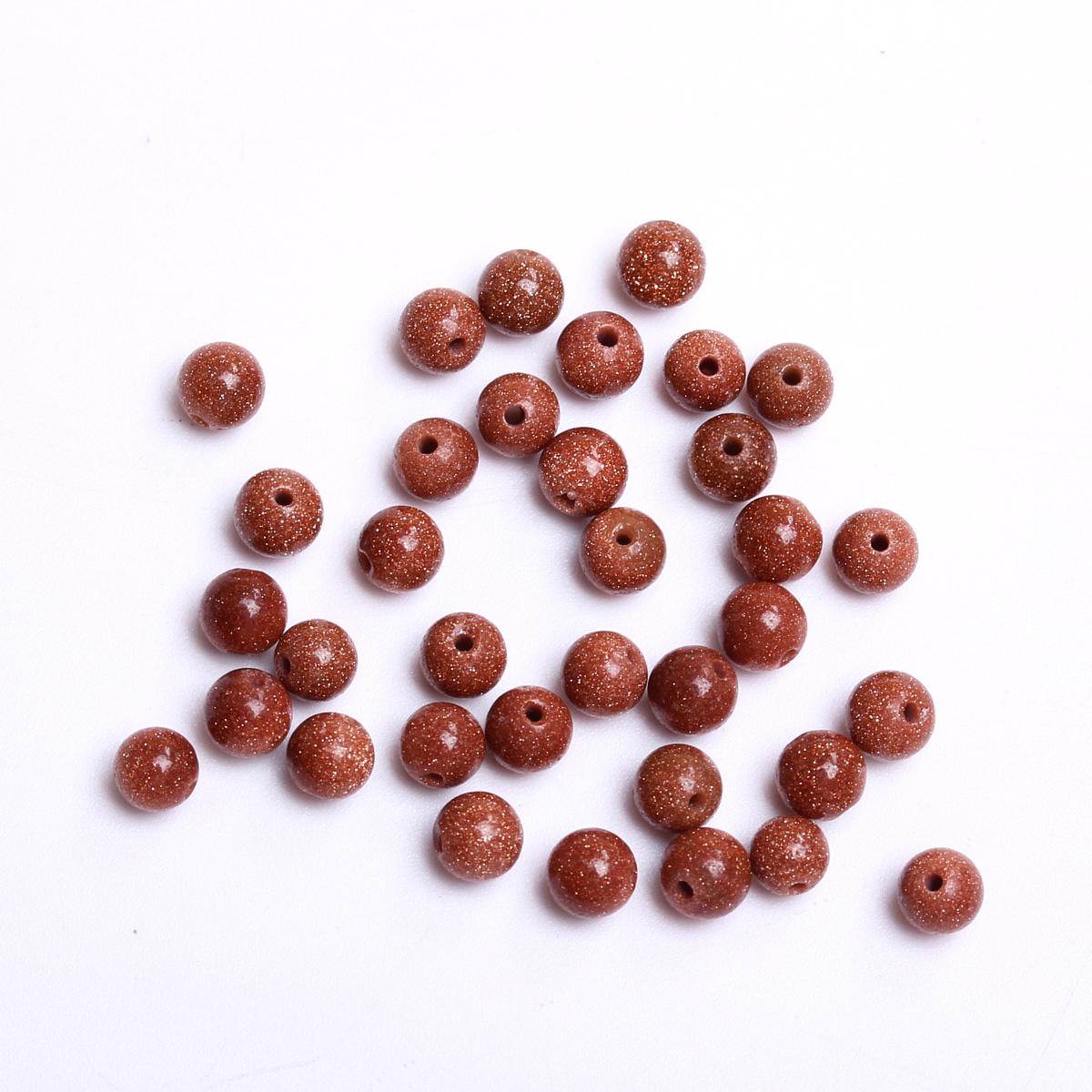 

Hanmade Jinsha Stone Натуральный камень DIY Круглые бусины для сережек, браслетов, украшений, материалов, аксессуаров 20/30/40 шт. 4/6/8/10 мм 4mm 40pcs