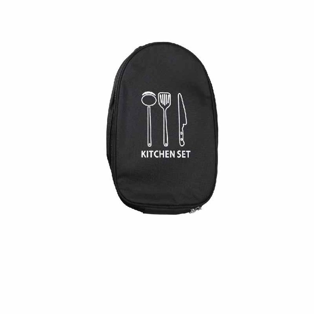 Outdoor Camping Kitchenware Storage Bag – Portable Tableware Organizer, Picnic Supplies and Tool Storage Case,  Travel Cookware Bag for Campers