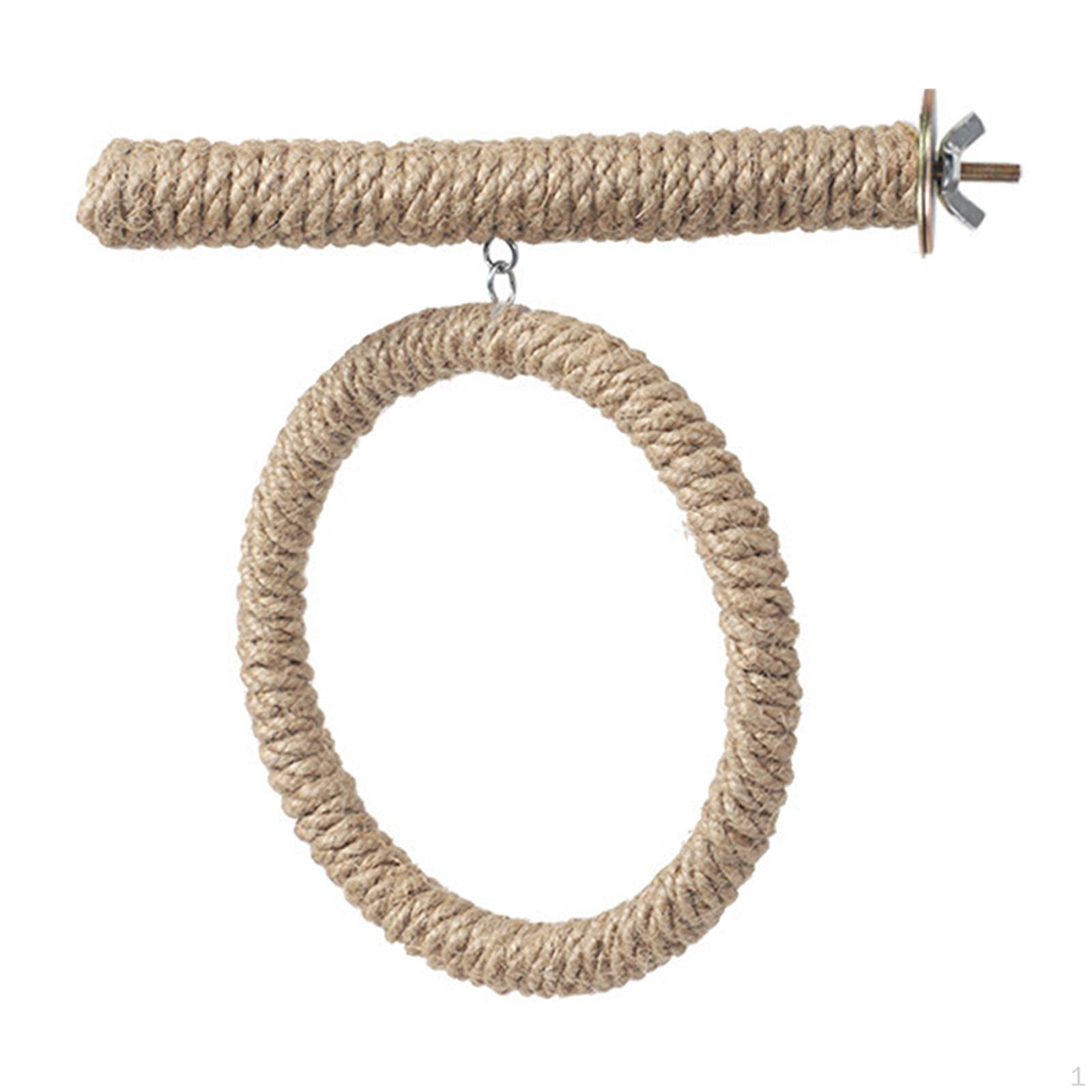 

Bird Perch Toy Cage Decor for Parrot Cockatoo Budgie Small Birds Cockatiels Perch and Ring