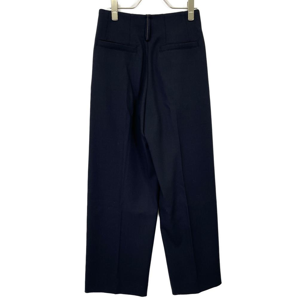 Brunello Cucinelli Navy 23 Years MP097P8239 Monile Decoration 1P Tapered Pants Bottoms 36 NavyUsed