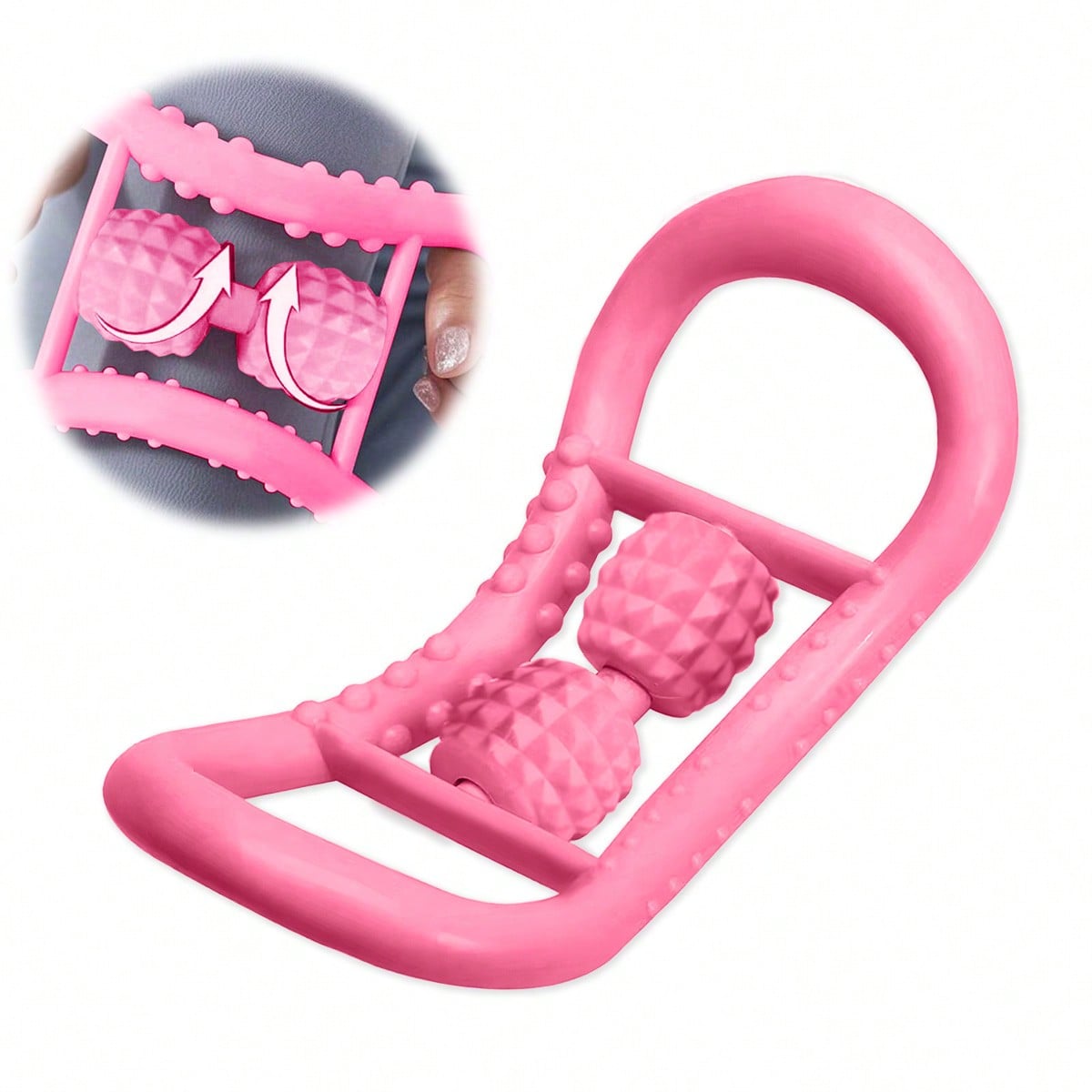 

Yoga Massager Pilates Training Ring Strengthening Open Back Magic Ring Muscle Roller Neck Massager Yoga Ring Body Shaping червоний