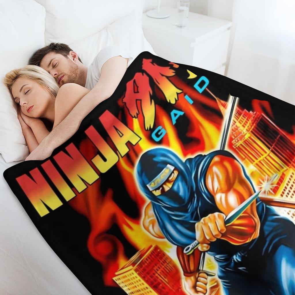 NINJA GAIDEN BOX ART Dekový přehoz Měkký Velký Postelový Módní Měkké Postele Vintage Přehozy