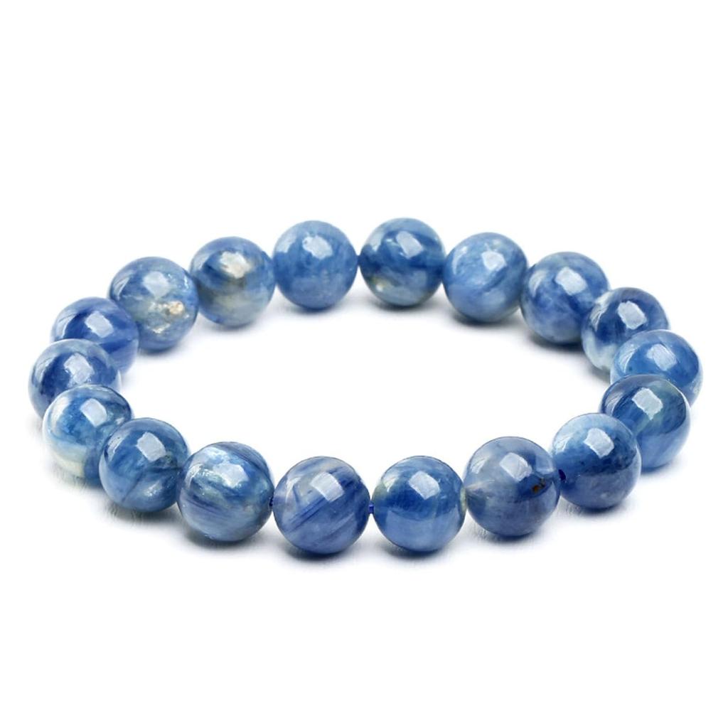 5A grade blue kyanite bracelet natural gemstone energy healing quartz stone bead stretch crystal jewelry women men 8mm