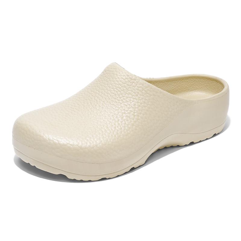 Waterproof Chef Shoes for Men Cheap Rubber Slippers Slides Half Shoes Closed Toe Clogs Garden Footwear Restaurant Working Beach