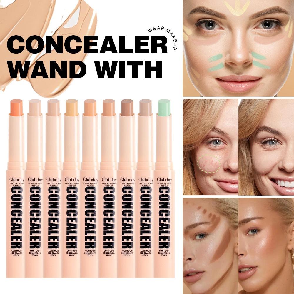 Facial Makeup Matte Natural Shadow Three-dimensional Contouring Stick Spot and Acne Mark Concealer Stick