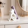 Stable Phone Support Cute Cat Stand Curled Tail Kitty Desk Holder for Cell Black Dock Tablet, 3D Printed Universal Stand Office Bedroom, Gift Lovers