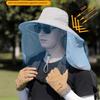 Breathable Women Fisherman Hat UV Protection Face Covering Sunhat Sun Protection Hat  Climbing