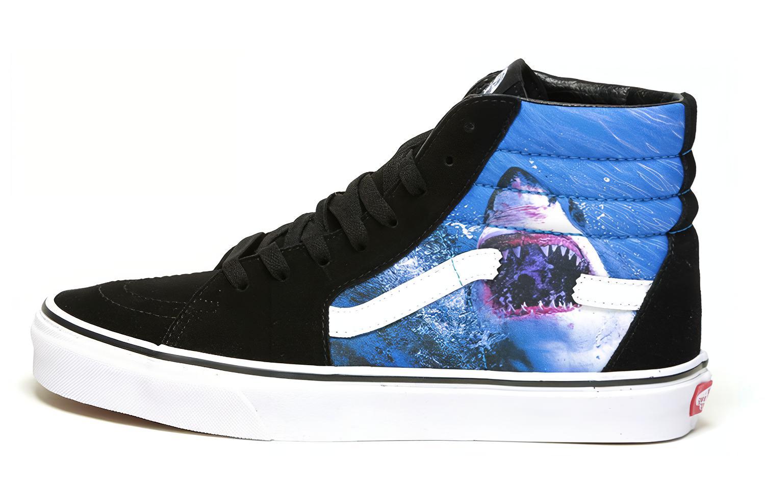 Sk8 Shark Week x Sk8 Vans-Hi Black Blue VN0A4BV6XKC 36
