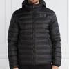 Emporio Armani EA7 FW23 Solid Color Letter Logo Printed Hooded Zipper Long Sleeve Down Jacket Men Outerwear Black 6RPB16-PN5ZZ-1200