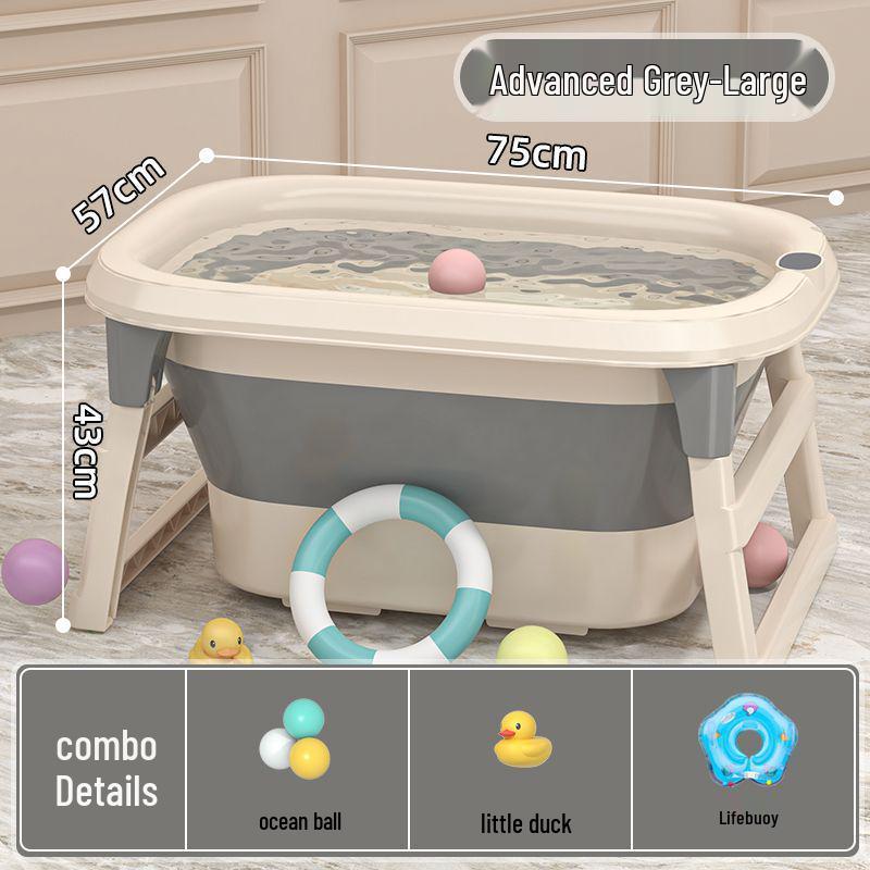 Baby Bathtub Foldable Soaking Tub for Kids