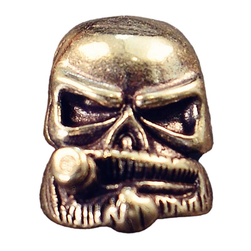 

Подвеска в виде резного черепа и мечей, идеально подходящая для проектов из паракорда и ожерелий, бусина для паракорда, культурные поделки белый