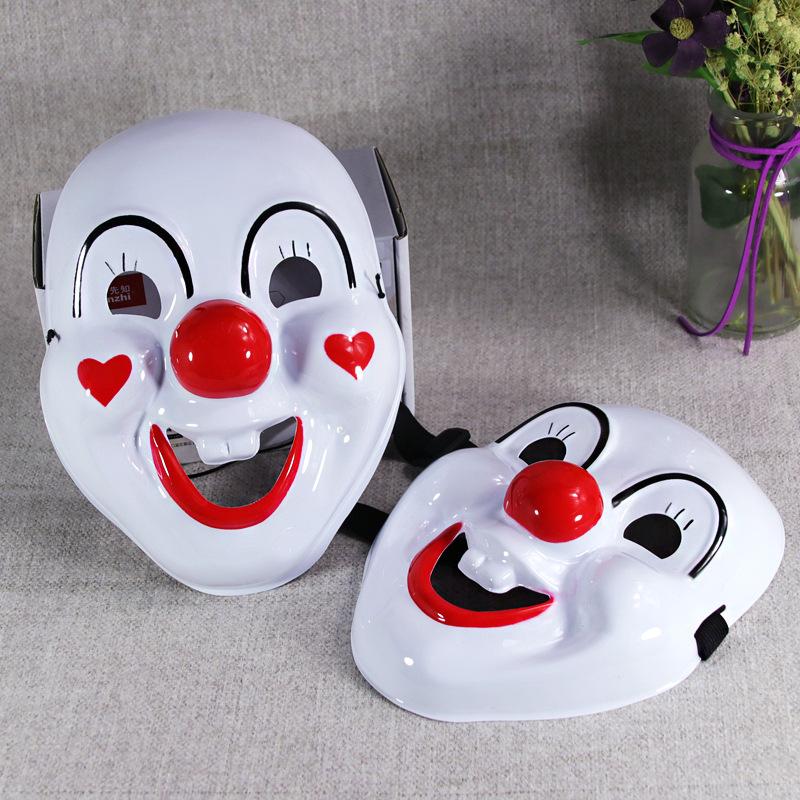 1Pcs Halloween Party Costume Cosplay Masquerade Funny Happy Clown Mask For Kids Adults Lightweight Horror Vintage Plastic Masks