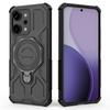 For Oppo Reno14 Pro 5G (Global) Magnetic Case Rotating Metal Kickstand PC+TPU Phone Back Cover
