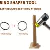 Yasumai Jewelers Rubber Hammer Mallet with Wood Ring Mandrel Sizer Sizing Adjuster Repair Tools Jewelry Making Kit