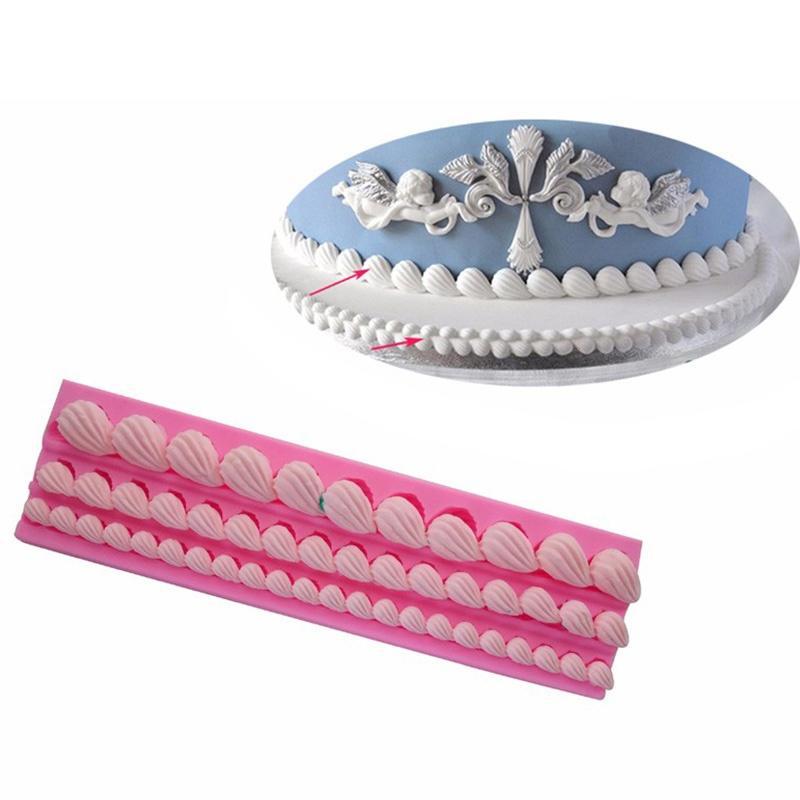 Mucegai în relief pentru fondant de dantelă din silicon Sugarcraft Instrument pentru formarea torturilor