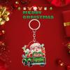 Acrylic 2D Christmas Keychain Pendant – Perfect Holiday Backpack Ornament