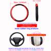 1 carbon fiber PU leather stereo massage with inner ring car steering wheel cover suitable for 14.5-1 automotive supplies