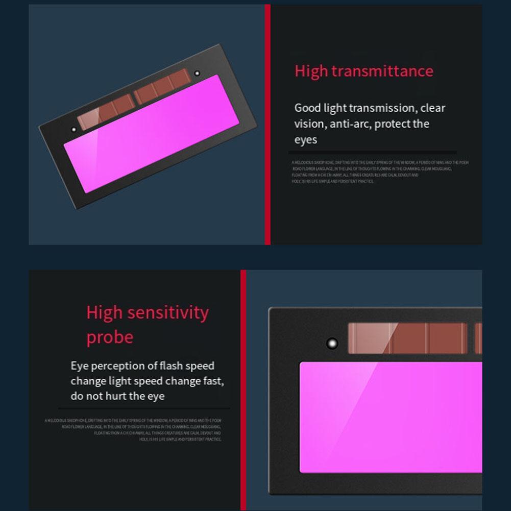 Schweißgläser Solar-Verdunkelungslinse Automatisch verdunkelnde lichtempfindliche LCD-Linse
