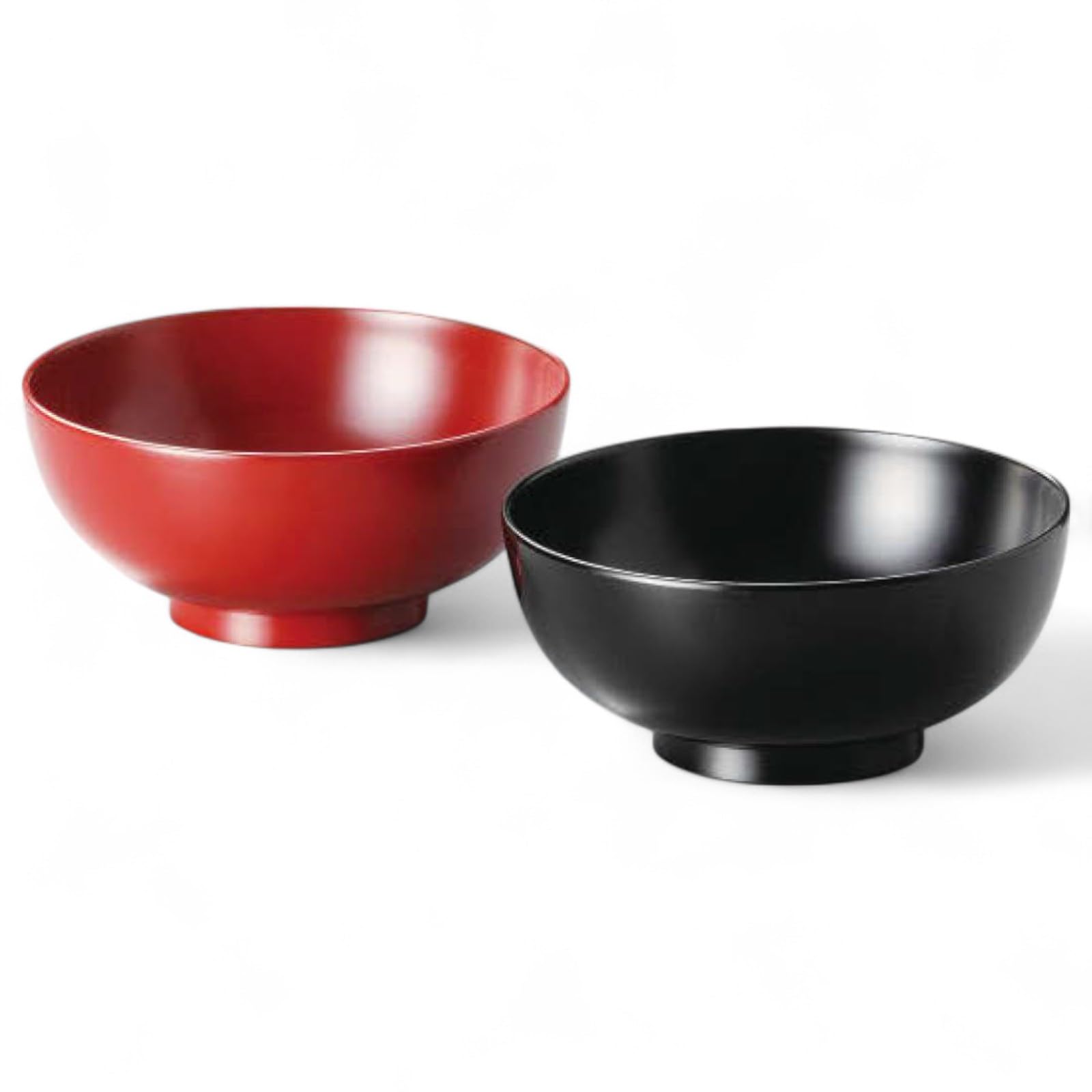 

Set of 2 Lacquerware Made in J-kitchens Bowls, Hand-Painted, Japan, PID-529180