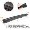 Leather Seat Gap Filler, No Drop Seat Guard Universal For Car SUV, Truck To Fill The Gap Between Seat And Console Black Crevice Plug Drop Blocker