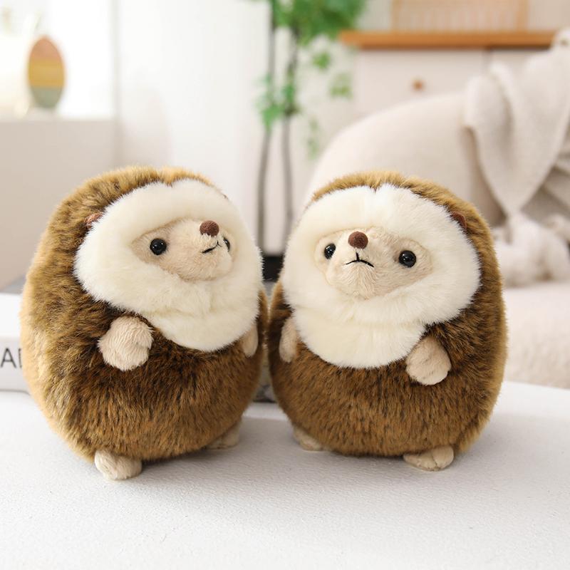 Premium Handmade Baby Hedgehog Plush Toys Cuddly Chubby Hedgehog Ball Doll Soft Cozy Children Companion Toys Pretty Gift