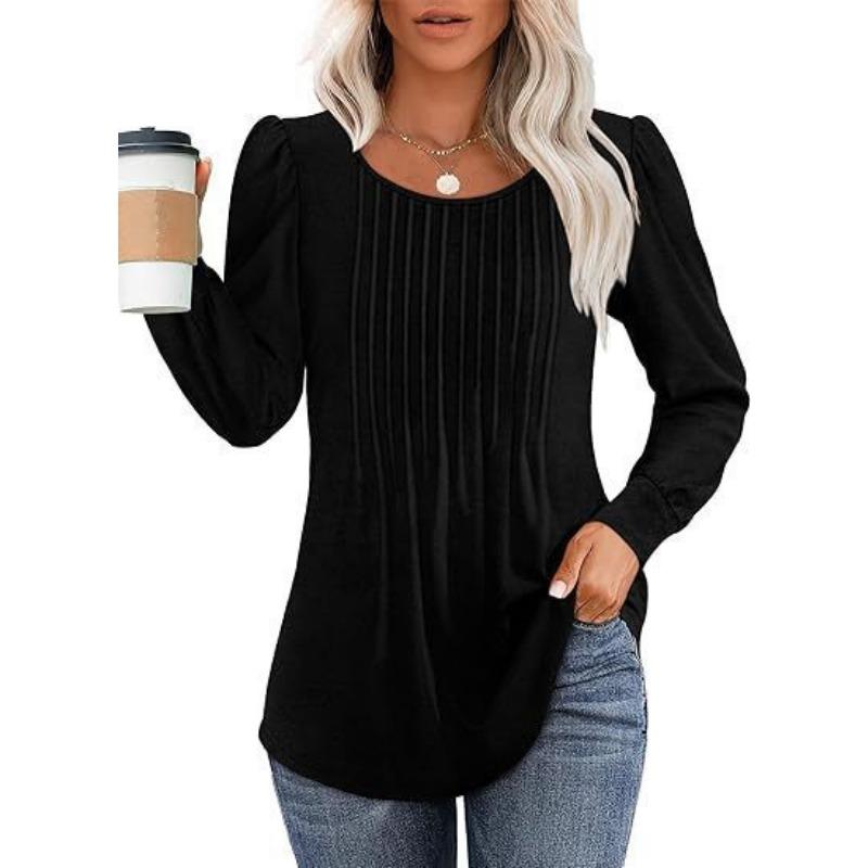 Fashion Casual Simple Long Sleeve Women T-shirt O Neck Slim Fit Office Ladies Shirt Spring Summer Elegant Solid Color Basic Tee Tops Versatile Blouses