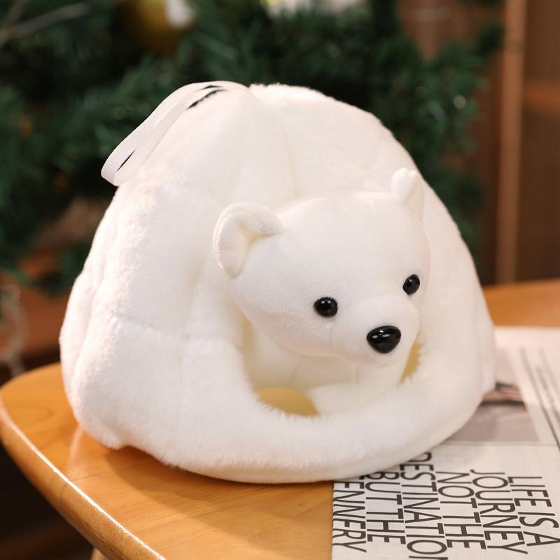 

Новые 20 см Плюшевые игрушки Пингвин Дом Белый медведь Мягкие Чучела Подушка Игрушки Домашний декор Рождественские подарки 20cm