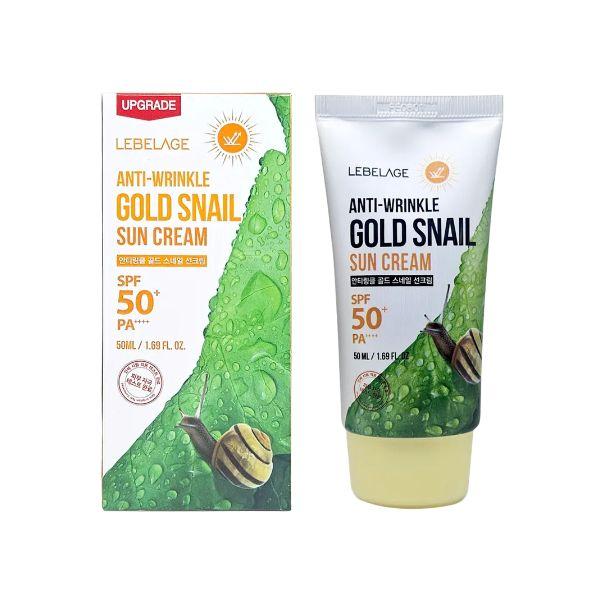 

LEBELAGE Anti-Wrinkle Gold Snail Sun Cream 50mL