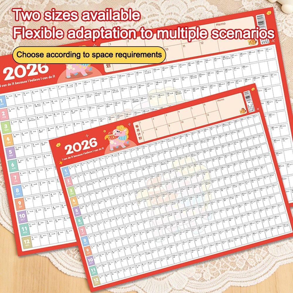 Pianificatore Annuale Calendario Giornaliero Annuale Lista Cose da Fare Programma Foglio Pianificatore 365 Giorni