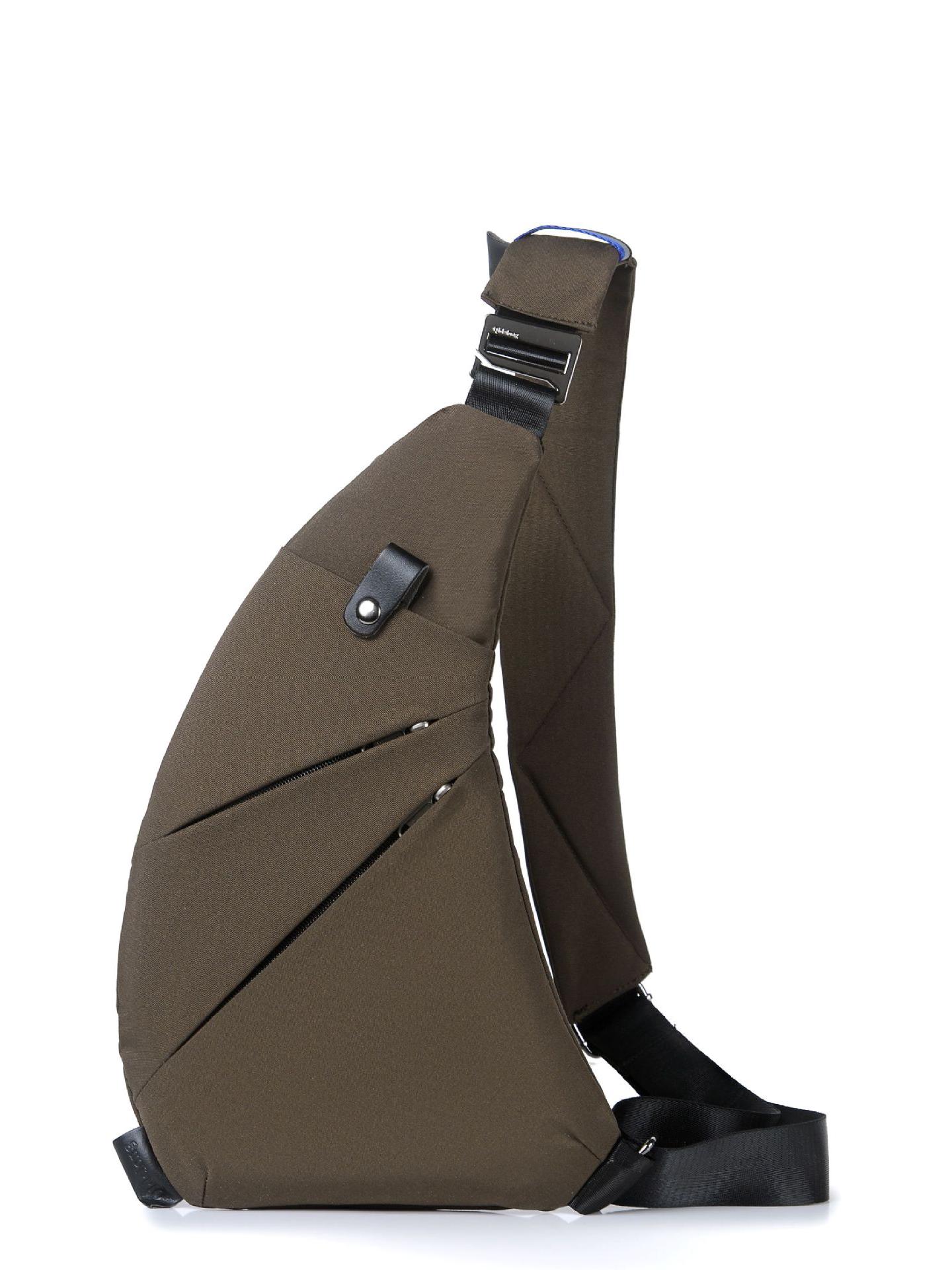 

Мужская многофункциональная сумка через плечо и через плечо с защитой от кражи коричневый